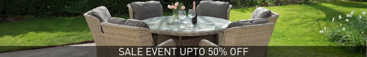 6 Seat Round Dining Set