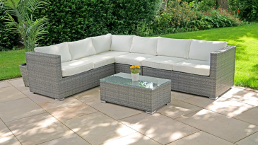 Harts - Premium Rattan Corner Sofa & Table - 266 x 206cm