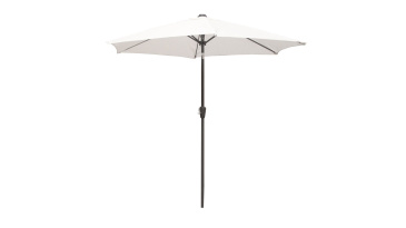 Harts - 2.7m Round Parasol with Crank Lever and Tilt in White