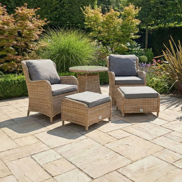 Liv Outdoors - Ascot Rattan Bistro Set with Table & Stools
