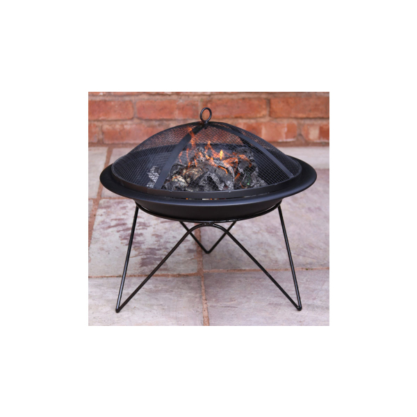 Gardeco - Quasar Fire Pit With Easy to Assemble Stand