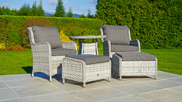 Liv Outdoors - Ascot Rattan Bistro Set with Table & Stools