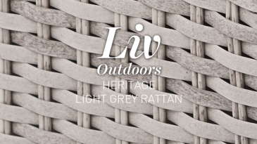 Liv Outdoors - Heritage Daybed Lounger & Canopy in Light Grey