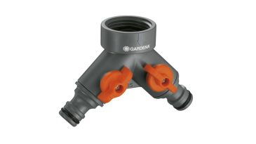 Gardena - Twin Tap Connector 26.5 mm (G 3/4") For Garden Hose
