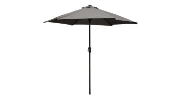 Harts - 2.7m Round Parasol with Crank Lever and Tilt - Grey
