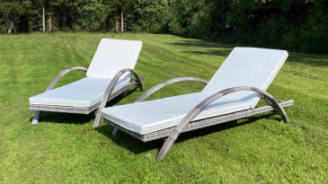 Liv Outdoors - Kingston Rattan Recliner Sun lounger (Set of 2)
