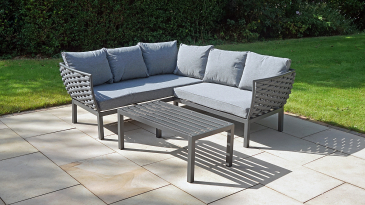 Liv Outdoors - Hampton Rope Corner Sofa 196 x 173cm Left Corner
