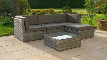 Liv Outdoors - Windsor Modular Rattan Sofa - 245cm x 160cm