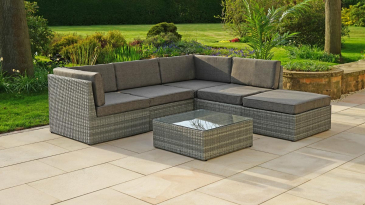 Liv Outdoors - Windsor Modular Rattan Sofa - 245cm x 235cm