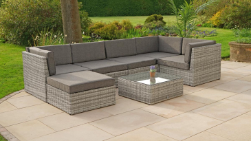 Liv Outdoors - Windsor Modular Rattan Sofa - 320cm x 170cm