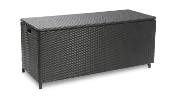 Harts - Rattan Garden Storage Box 125cm x 53cm - Black Rattan