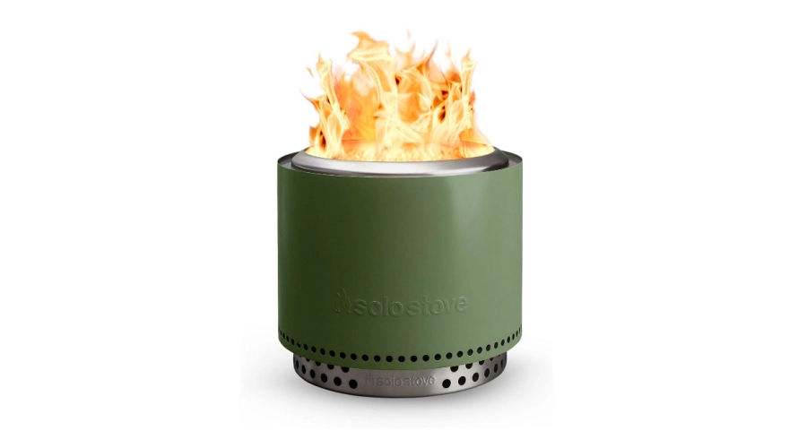 Solo Stove Bonfire in Deep Olive Stand Version