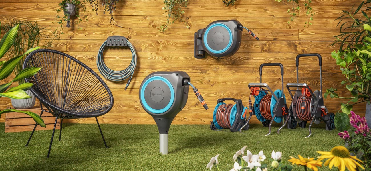 Buy Gardena Basic Hose Reel Set - 20m, Hoses and sets