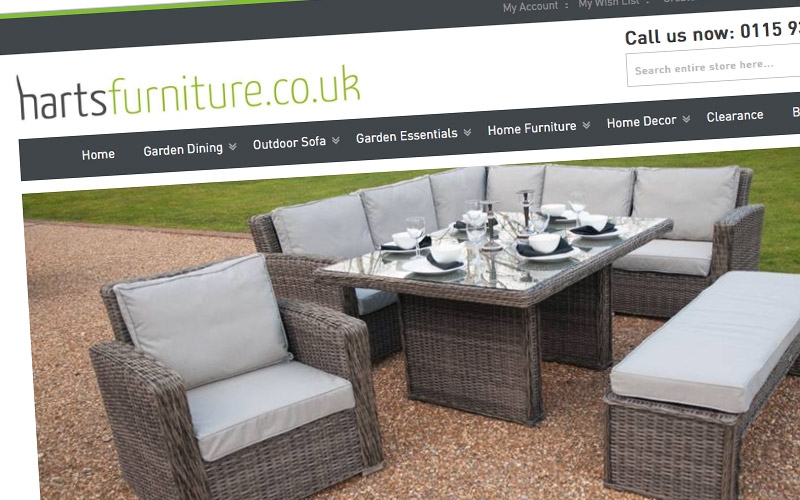 Harts Furniture new website is now LIVE!